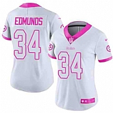 Women Nike Steelers 34 Terrell Edmunds White Pink Rush Limited Jersey Dzhi,baseball caps,new era cap wholesale,wholesale hats